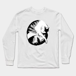 Night night sleeping beauty cat Long Sleeve T-Shirt